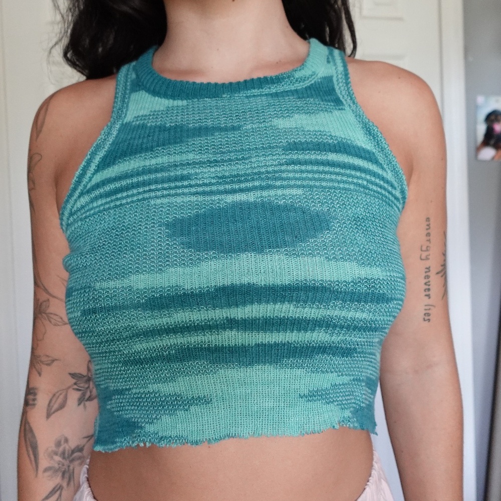 Knit Turquoise Tank